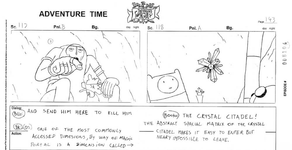Storyboard Adventure Time
