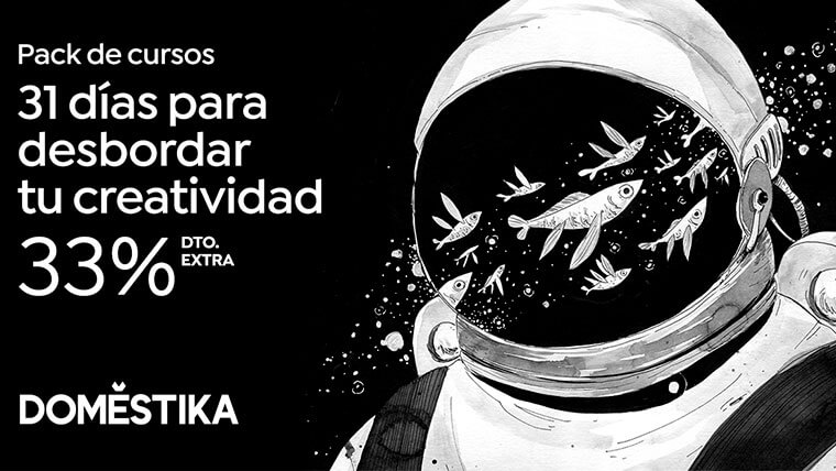 Pack de Cursos de Domestika - Desborda tu Creatividad con 33% de Descuento