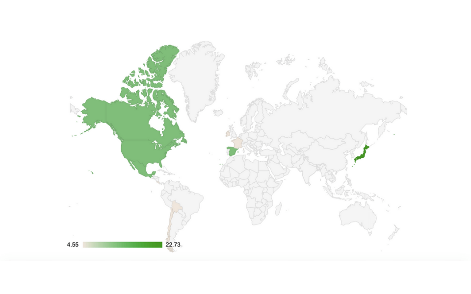 Top 5 Países que Participaron en #AnimationPaidMe