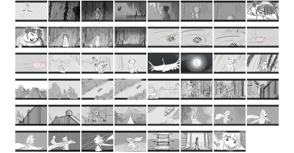 Storyboard de Over the Moon