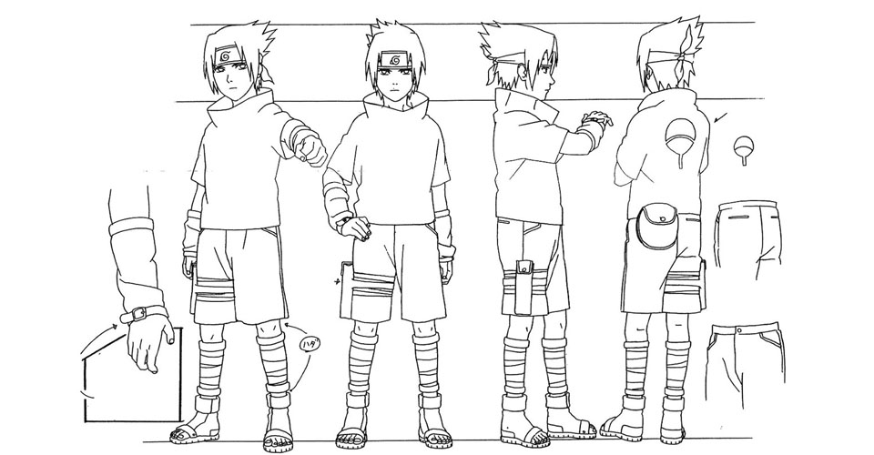 Diseño de Personajes y Arte Conceptual de Naruto