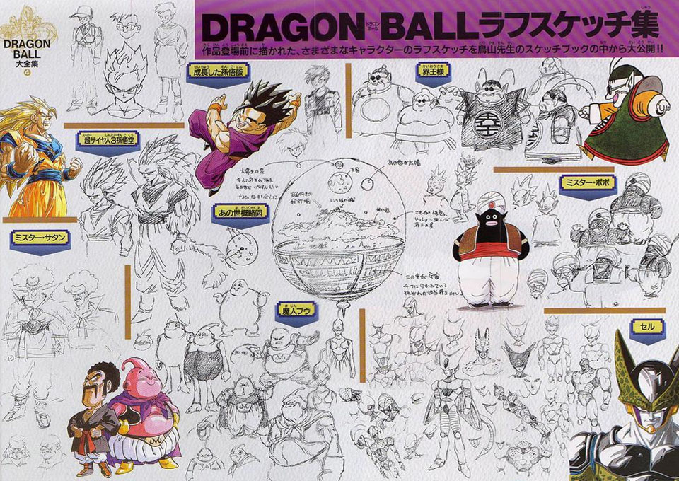 Diseño de Personajes y Arte Conceptual de Dragon Ball