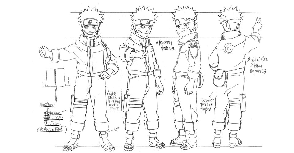 Diseño de Personajes y Arte Conceptual de Naruto