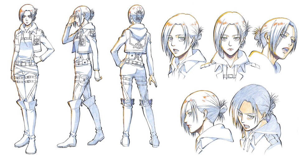 Diseño de Personajes y Arte Conceptual de Attack on Titan