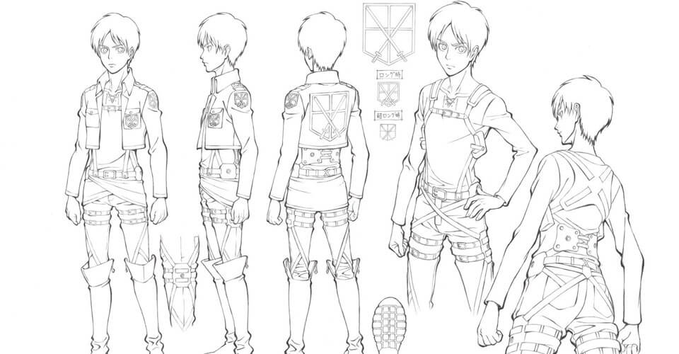 Diseño de Personajes y Arte Conceptual de Attack on Titan