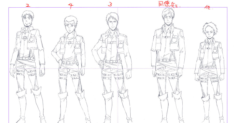 Diseño de Personajes y Arte Conceptual de Attack on Titan