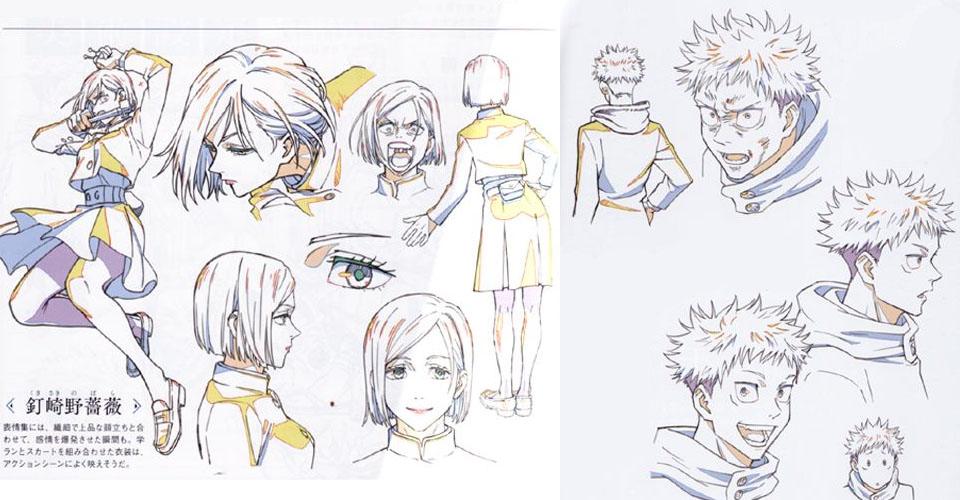 Diseño de Personajes y Arte Conceptual de Jujutsu Kaisen