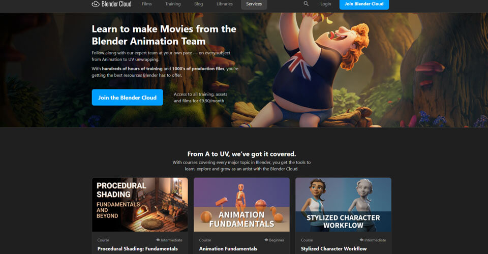Tutoriales, Guías y Recursos de Animación en Blender Cloud