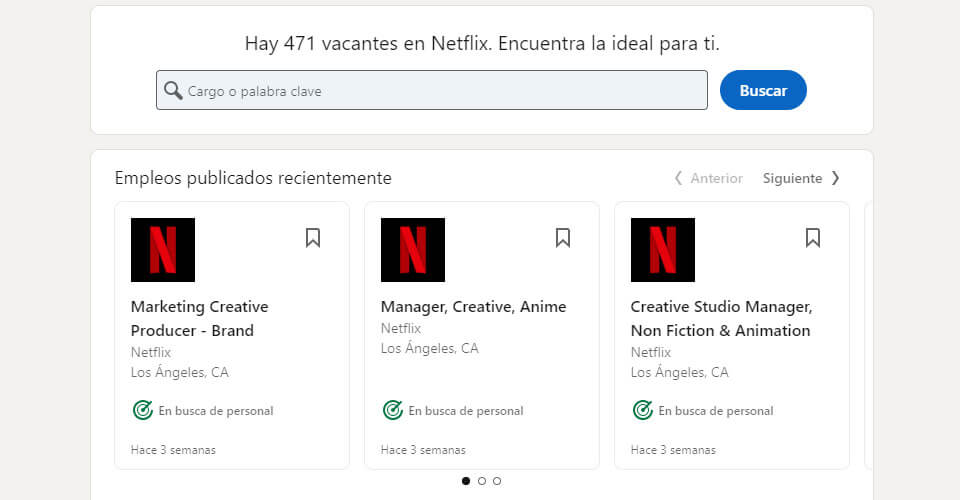 Vacantes y Contrataciones en Netflix Animation