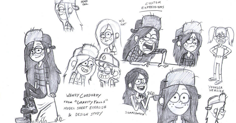 Diseño de Personajes y Arte Conceptual en Gravity Falls