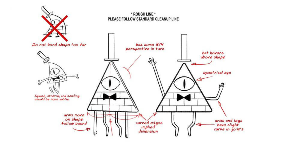 Diseño de Personajes y Arte Conceptual en Gravity Falls