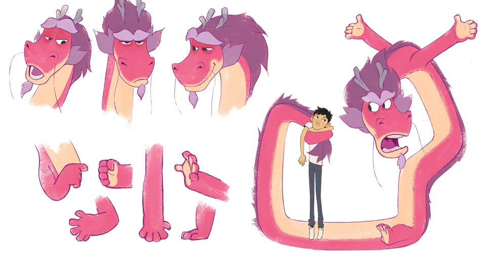 Diseño de Personajes y Arte Conceptual en Wish Dragon