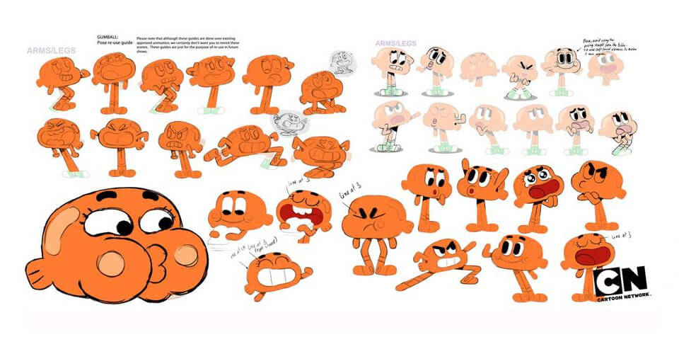 Diseño y Arte Conceptual en El Increíble Mundo de Gumball