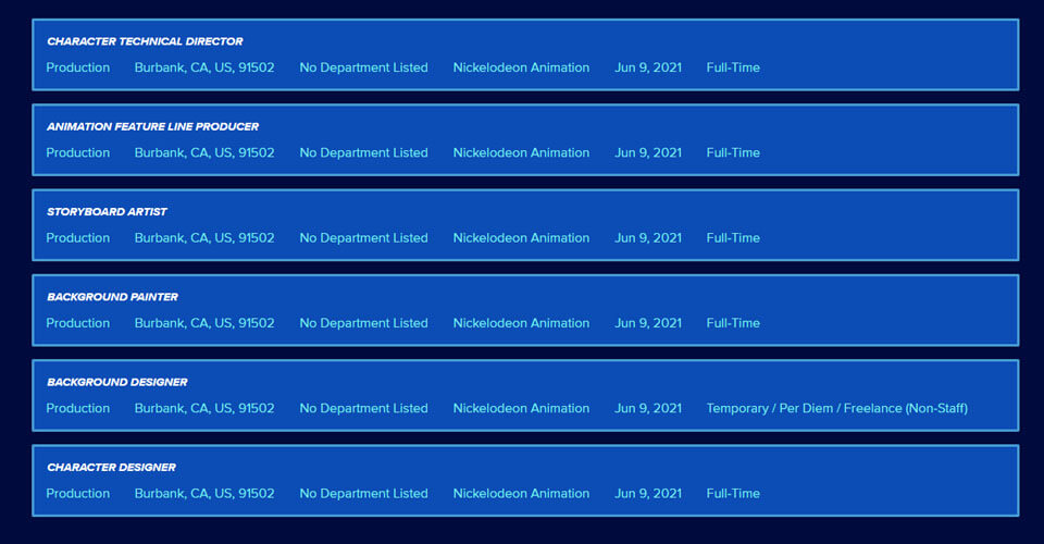 Vacantes y Contrataciones Para Animadores y Artistas