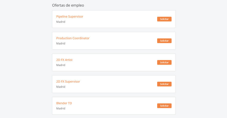Vacantes y Contrataciones Para Animadores y Artistas
