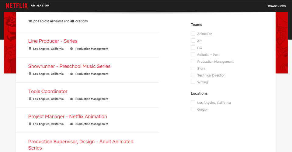 Vacantes y Contrataciones Para Animadores y Artistas