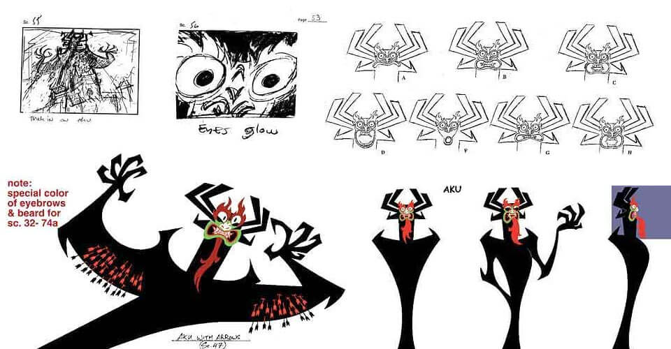 Diseño y Arte Conceptual de Samurai Jack