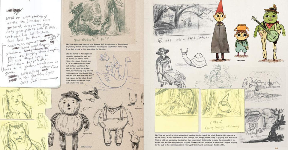 Diseño y Arte Conceptual de Over the Garden Wall