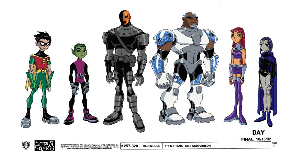 Arte Conceptual y Diseño de Personajes en Teen Titans