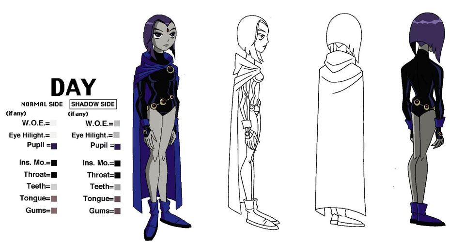 Arte Conceptual y Diseño de Personajes en Teen Titans