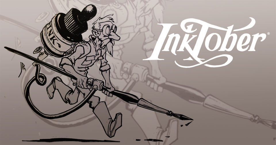 Arte de Jake Parker para Inktober