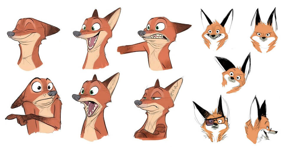 Arte Conceptual y Diseño de Zootopia