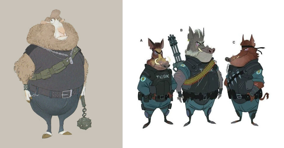 Arte Conceptual y Diseño de Zootopia