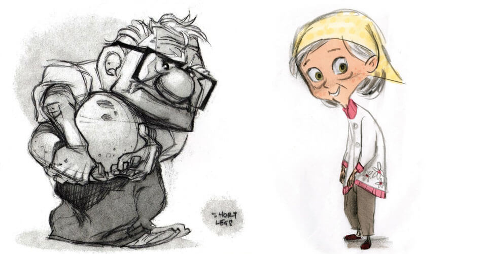 Arte Conceptual y Diseño de Personajes en Up: Una Aventura de Altura