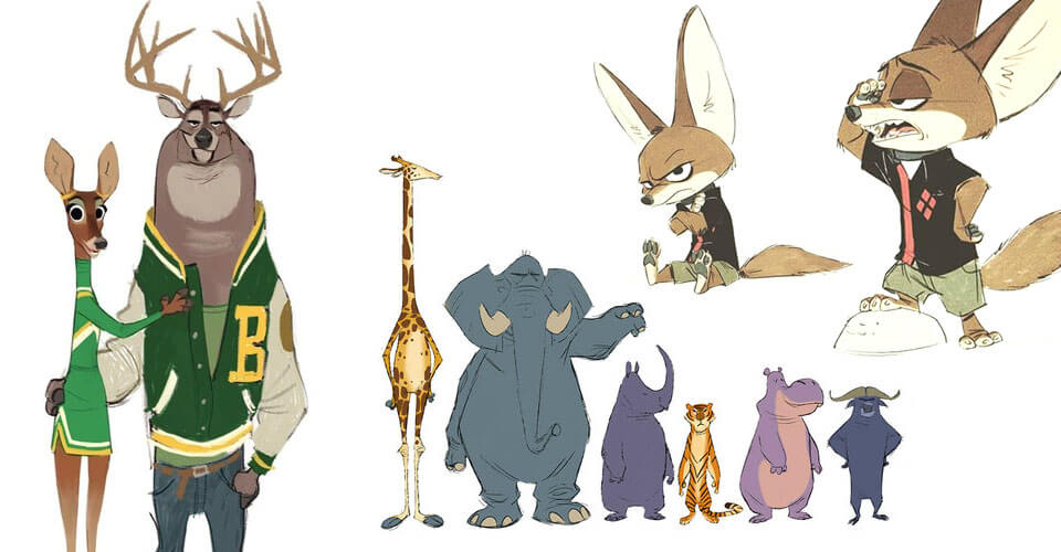 Arte Conceptual y Diseño de Zootopia