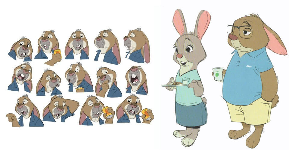 Arte Conceptual y Diseño de Zootopia