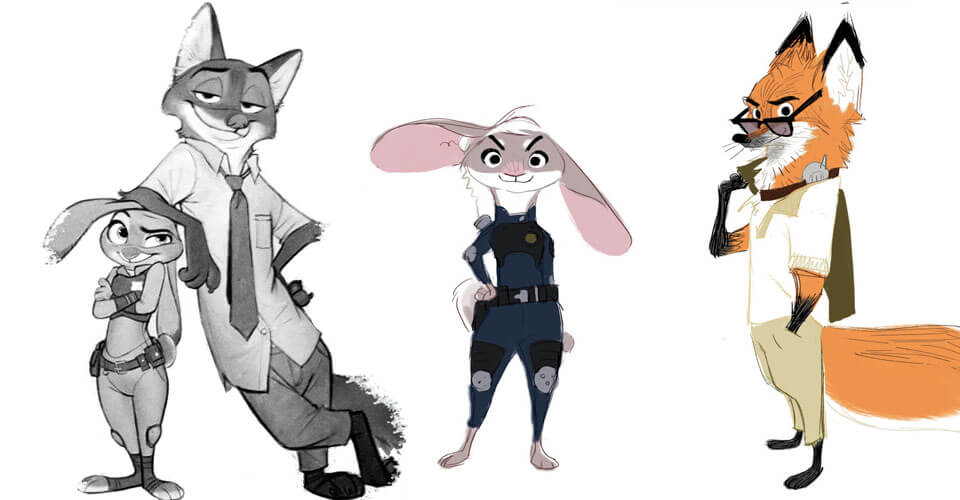 Arte Conceptual y Diseño de Zootopia