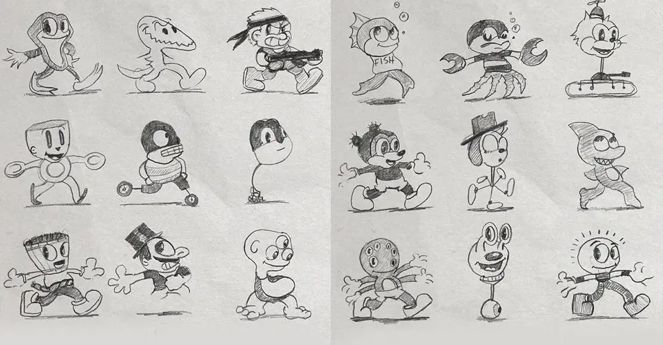 Arte Conceptual y Diseño en Cuphead