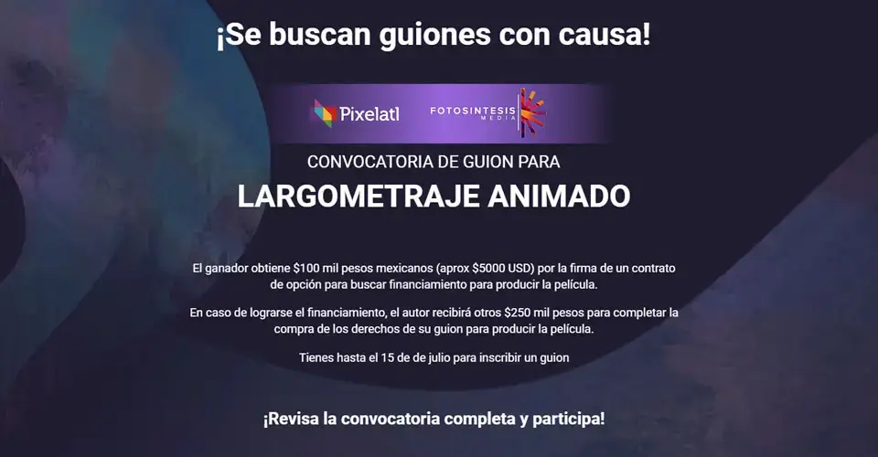 Concurso para Guionistas y Escritores de Latinoamérica