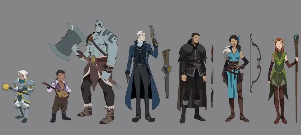 Diseño de Personajes en The Legend of Vox Machina