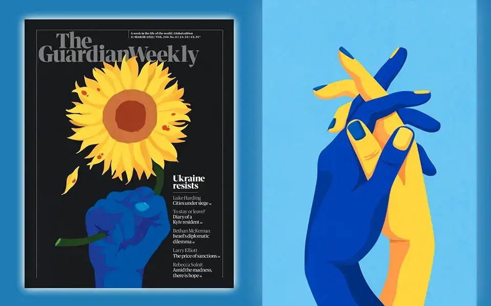 Obras en Apoyo a Ucrania: “The Guardian Weekly” y ”Stand with Ukraine”