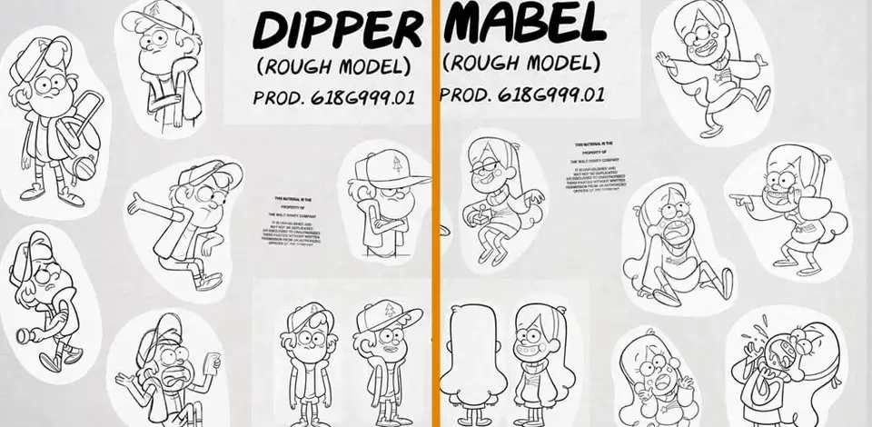 Gravity Falls: Guion, Storyboard y Arte