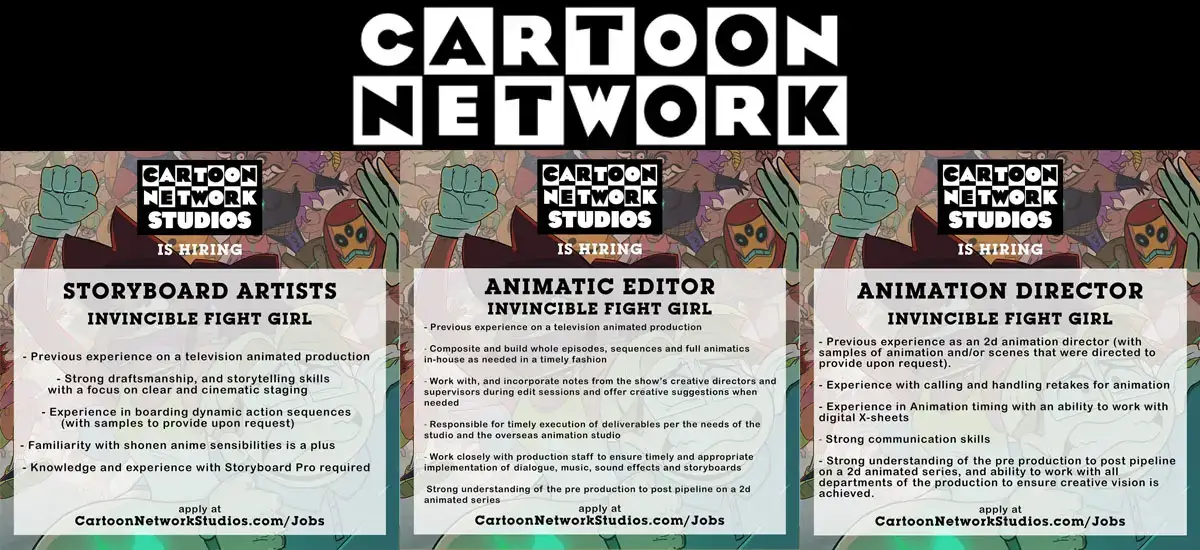 Vacantes y Contrataciones en Cartoon Network Studios