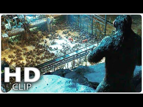 WAR FOR THE PLANET OF THE APES &quot;Ape Prison&quot; Clip + Trailer (2017)