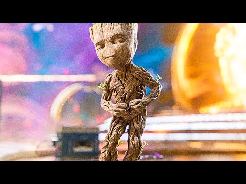 Baby Groot Dance Opening Scene - GUARDIANS OF THE GALAXY 2 (2017) Movie Clip