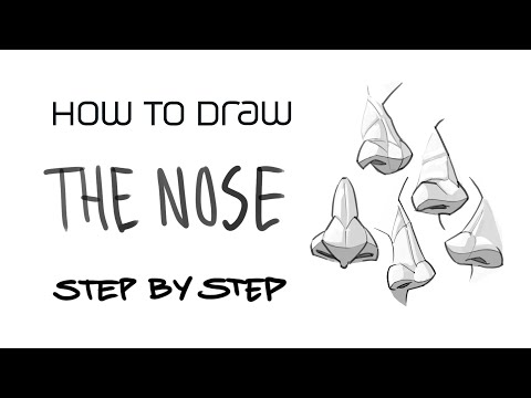 How to draw a nose step by step - Wacom Tutorial