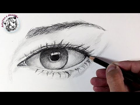 Como Dibujar un Ojo a lapiz paso a paso para Principiantes | Como dibujar desde cero #7
