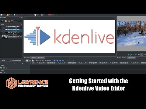 Getting Started with Kdenlive 16.12, importing, cutting, fading, and rendering your first project