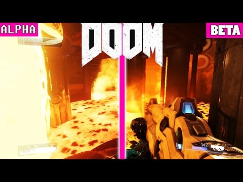 DOOM Alpha vs BETA Comparison Max Settings 1080p