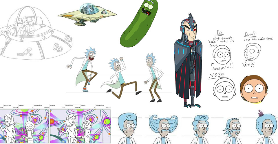 Animación, Arte y Diseño de Personajes en Rick and Morty