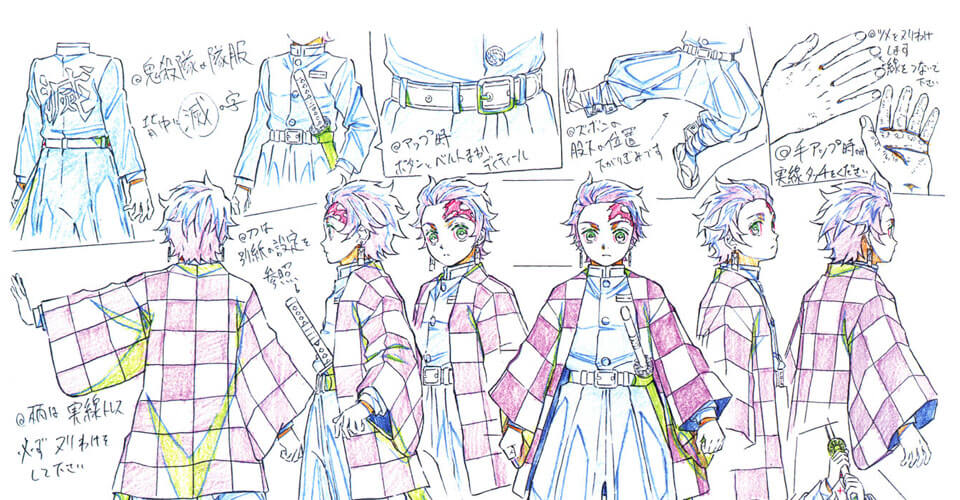 Diseño de Personajes y Arte Conceptual de Demon Slayer: Kimetsu no Yaiba