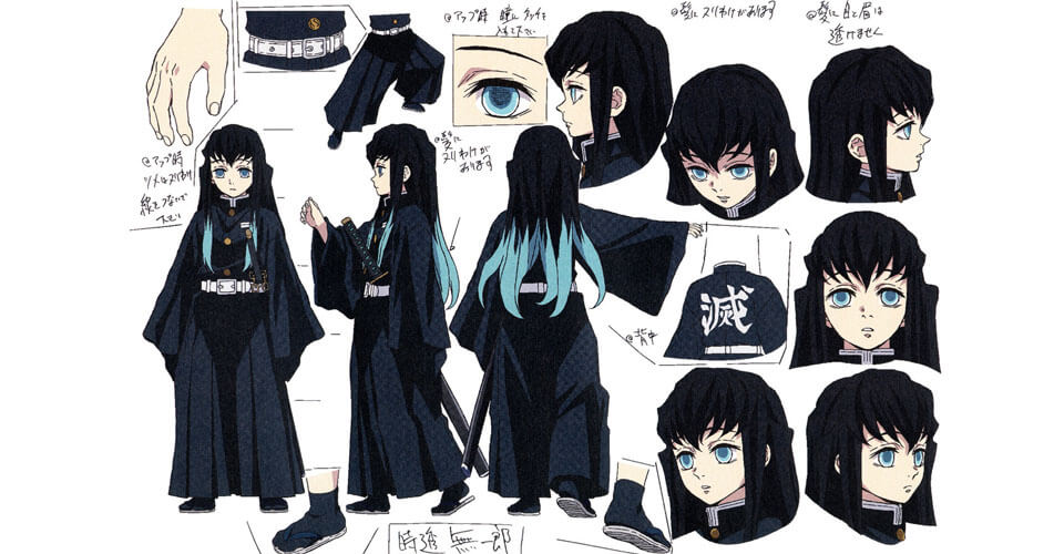 Diseño de Personajes y Arte Conceptual de Demon Slayer: Kimetsu no Yaiba