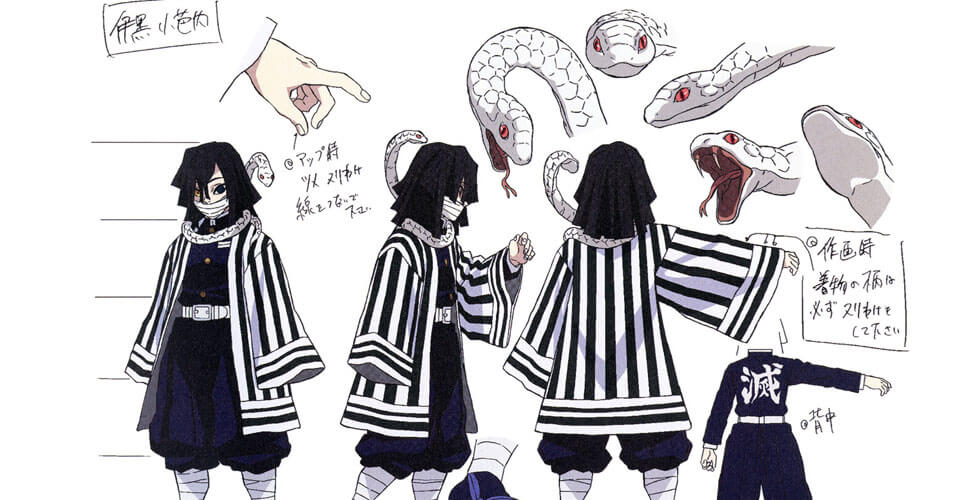 Diseño de Personajes y Arte Conceptual de Demon Slayer: Kimetsu no Yaiba