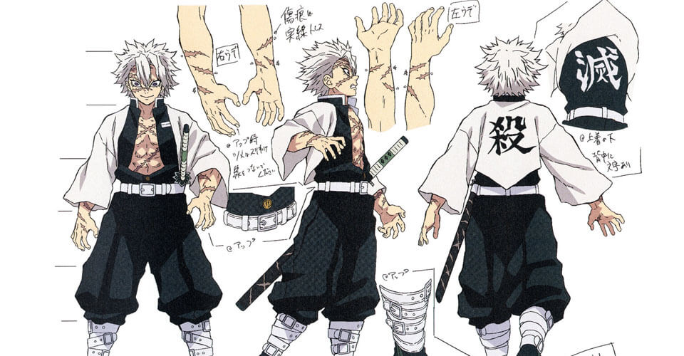 Diseño de Personajes y Arte Conceptual de Demon Slayer: Kimetsu no Yaiba