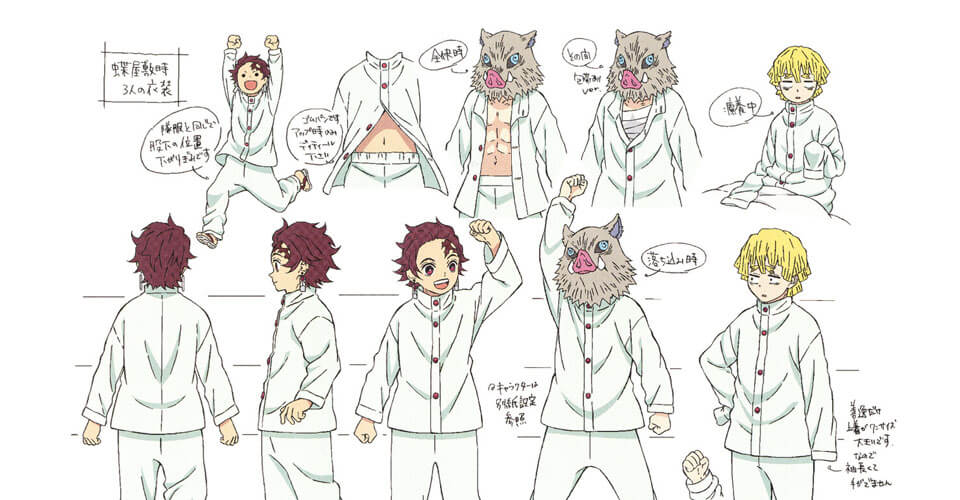 Diseño de Personajes y Arte Conceptual de Demon Slayer: Kimetsu no Yaiba