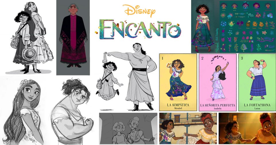 Diseño de Personajes y Arte Conceptual de Encanto